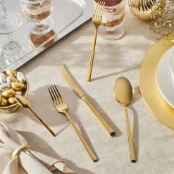 Karaca Tivoli Shiny Gold 6-Personen 30-teiliges Besteckset Outlet