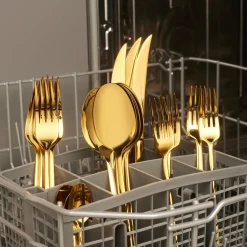 Karaca Tivoli Shiny Gold 6-Personen 30-teiliges Besteckset Outlet