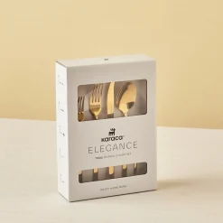 Karaca Tivoli Shiny Gold 6-Personen 30-teiliges Besteckset Outlet