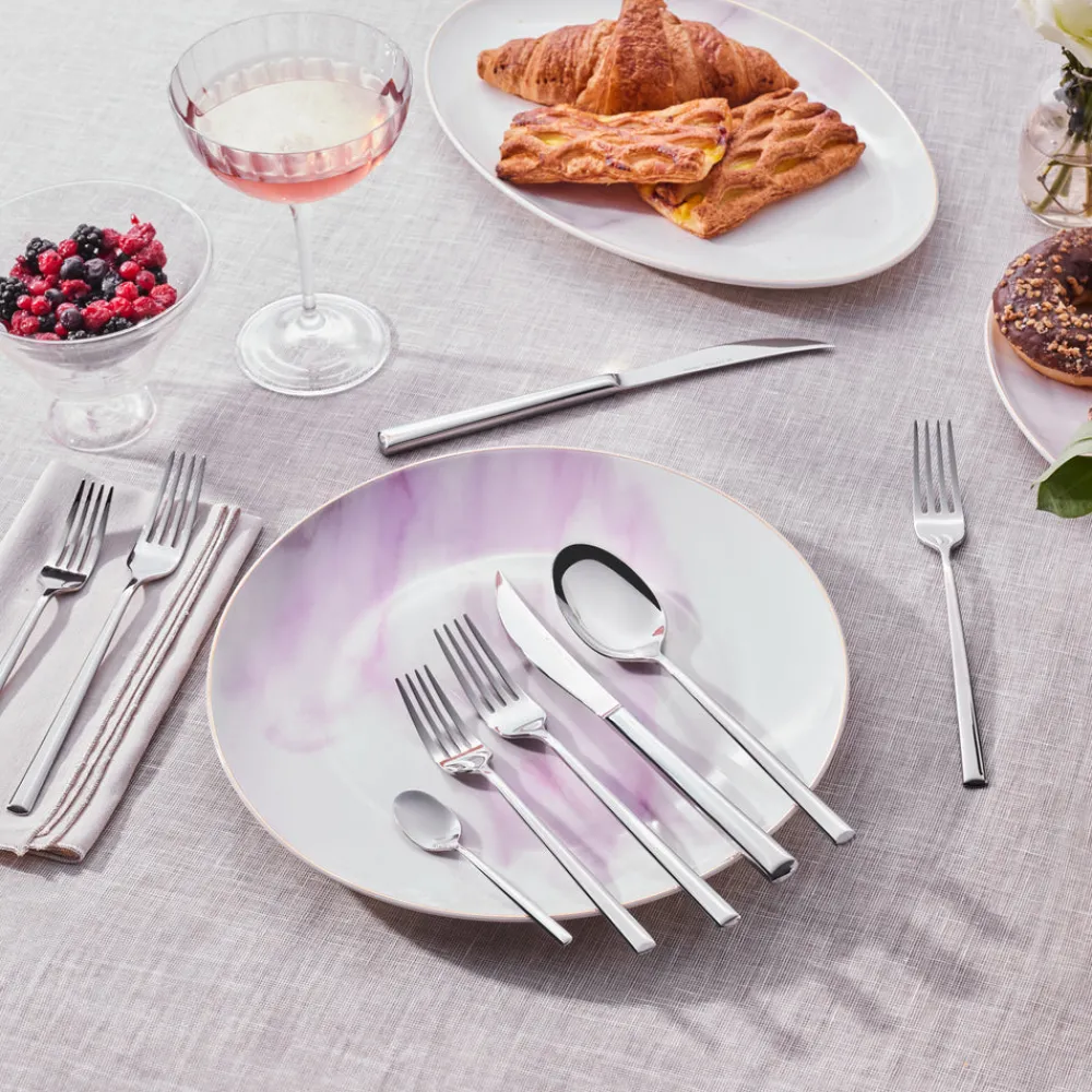 Karaca Tivoli 60-teiliges Besteck-Set für 12 Personen Rosa01 Discount