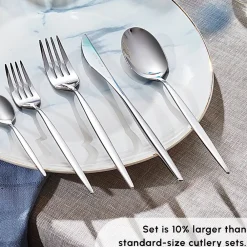 Karaca Tivoli 60-teiliges Besteck-Set für 12 Personen Rosa01 Discount