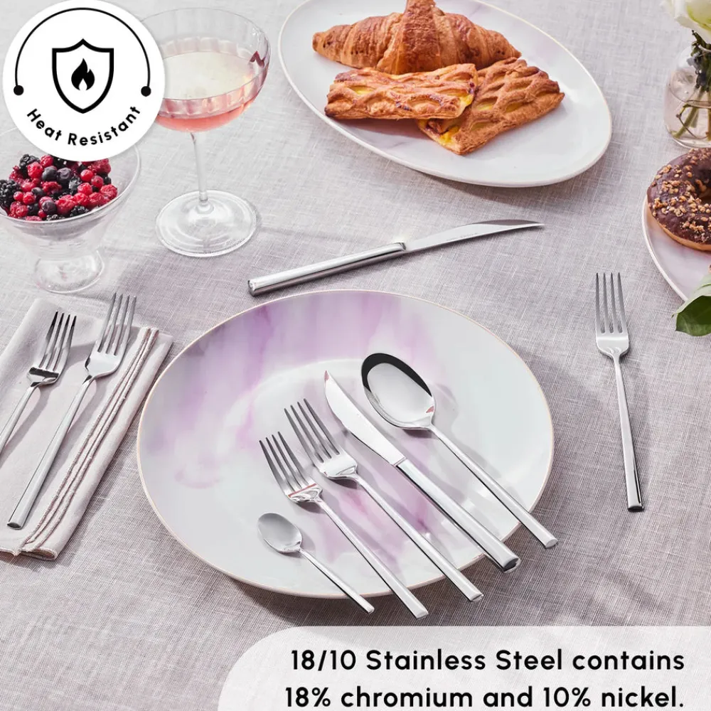 Karaca Tivoli 60-teiliges Besteck-Set für 12 Personen Rosa01 Discount