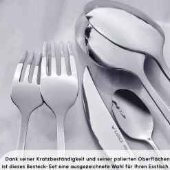 Karaca Tivoli 60-teiliges Besteck-Set für 12 Personen Rosa01 Discount