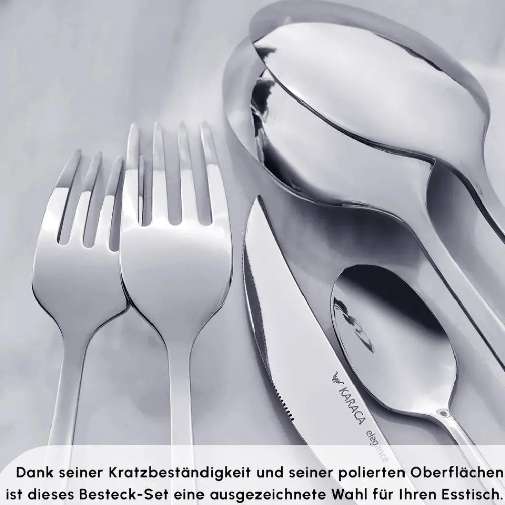 Karaca Tivoli 60-teiliges Besteck-Set für 12 Personen Rosa01 Discount