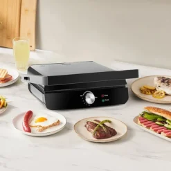 Karaca Toastmaster Toaster und Grillmaschine, 2000W Inox Discount