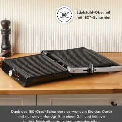 Karaca Toastmaster Toaster und Grillmaschine, 2000W Inox Discount