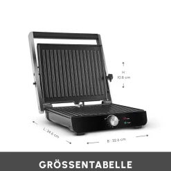 Karaca Toastmaster Toaster und Grillmaschine, 2000W Inox Discount