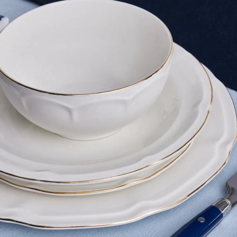 Karaca Tobias 12 Personen Geschirrset, 56 Teilig Gold Clearance