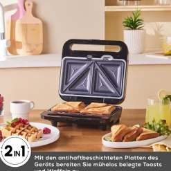 Karaca Tote Sandwich- und Waffelmaschine Inox Best