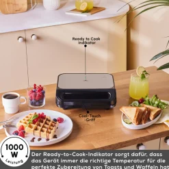 Karaca Tote Sandwich- und Waffelmaschine Inox Best