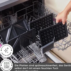 Karaca Tote Sandwich- und Waffelmaschine Inox Best