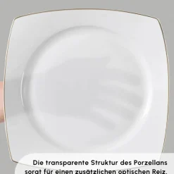 Karaca Vesta 12 Personen Geschirrset, 52 Teilig Gold Discount