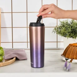 Karaca Violet, Edelstahl Thermosflasche, 450ML Multıcolor Outlet