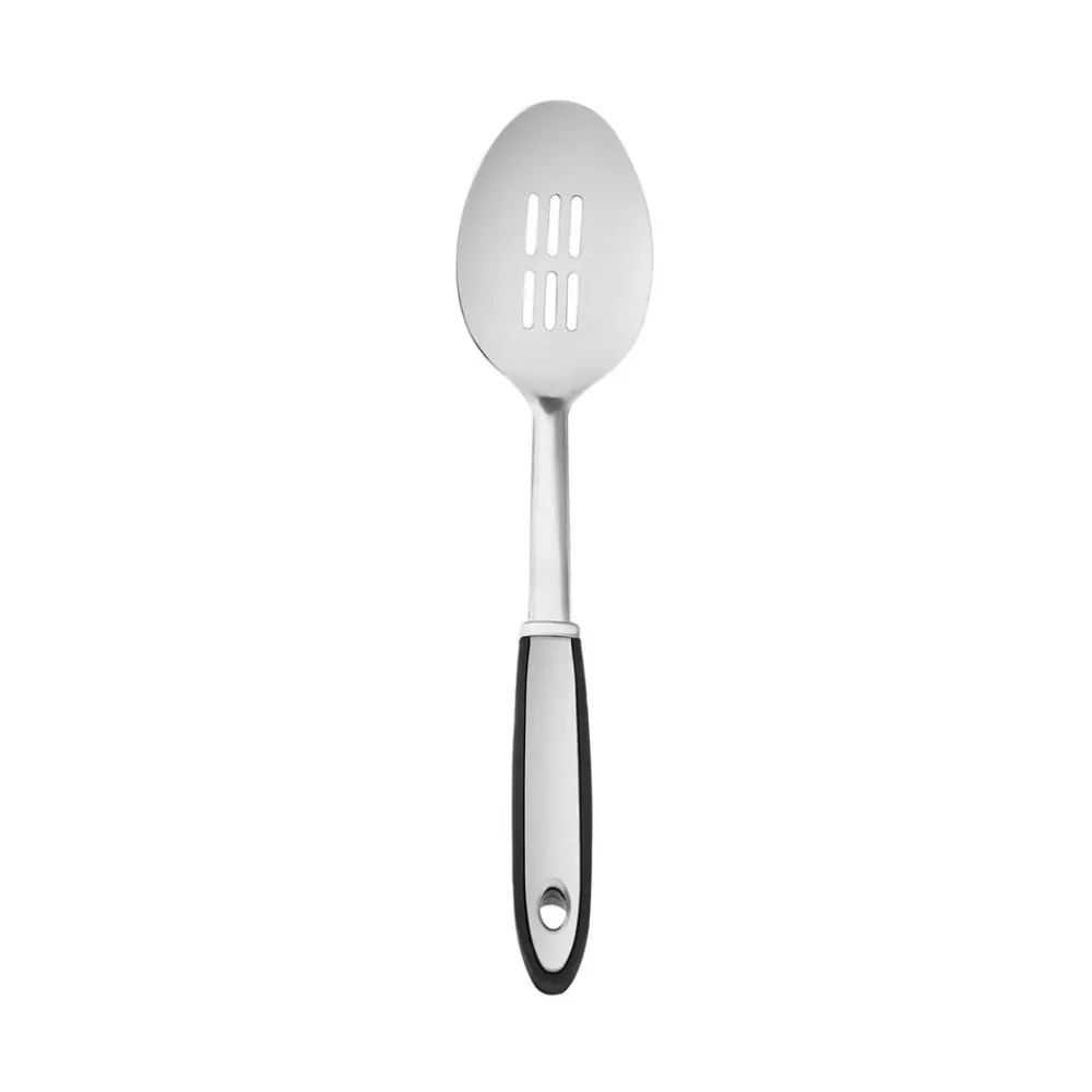 Karaca Viona Geschlitzter Servierlöffel 33 cm Grau02 Hot