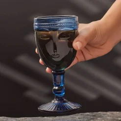 Karaca Visage Glas Blue 260 ml Blau01