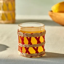 Karaca Waven Wasserglas, 285 ml, Rot Best