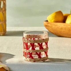 Karaca Waven Wasserglas, 285 ml, Rot Best