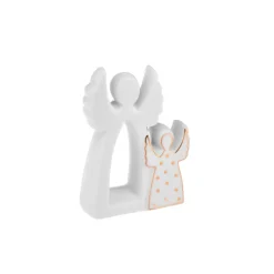 Karaca Weihnachten Doppel Engel, 15.5x5.6x20.3 cm Weıß01 Discount