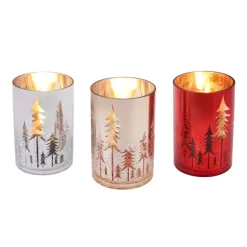 Karaca Weihnachten Kerzenständer Set, 10x15cm Sılber02 Outlet