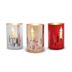 Karaca Weihnachten Kerzenständer Set, 10x15cm Sılber02 Outlet
