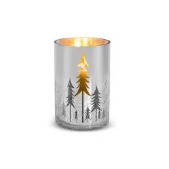 Karaca Weihnachten Kerzenständer Set, 10x15cm Sılber02 Outlet
