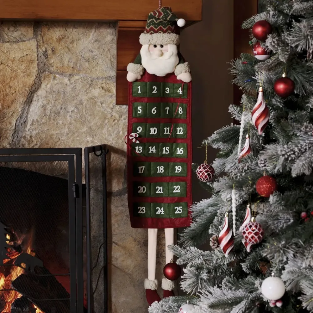 Karaca Weihnachten Weihnachtsmann Adventskalender Grün01 Sale