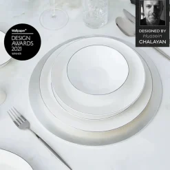 Karaca x Hussein Chalayan Streamline Sun Path 59-Teiliges 12-Personen Geschirrset Platın Clearance