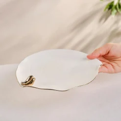Karaca X Müge Anlı Vogelförmiger ener Kuchenteller 21 cm Gold Hot
