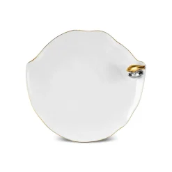 Karaca X Müge Anlı Vogelförmiger ener Kuchenteller 21 cm Gold Hot