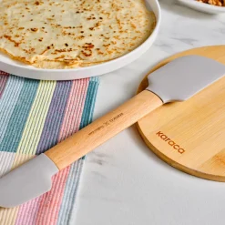 Karaca X Refika Beidseitiger Holzspatel Grau02 Discount