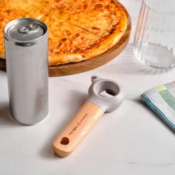 Karaca x Refika Gadgets 3-in-1 Flaschenöffner mit Holzgriff Grau02 Discount