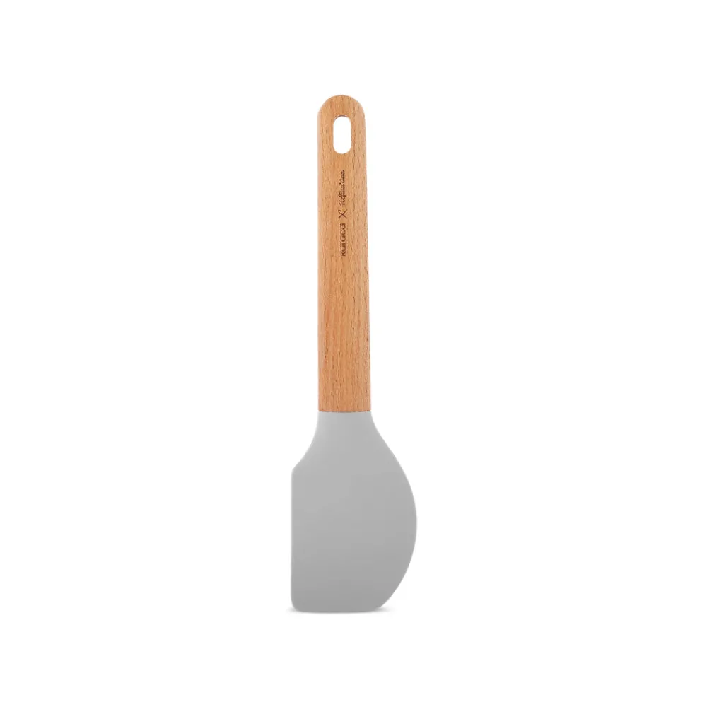 Karaca x Refika Gadgets Silikon-Spatel mit Holzgriff Grau02 Online