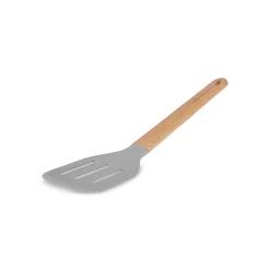 Karaca x Refika Gadgets Silikonspatel mit Holzgriff, gerillt Grau02 Clearance
