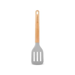 Karaca x Refika Gadgets Silikonspatel mit Holzgriff, gerillt Grau02 Clearance