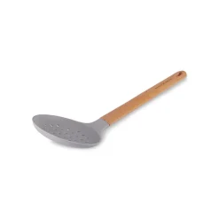Karaca x Refika Gadgets Silikon-Schaumlöffel mit Holzgriff Grau02 New
