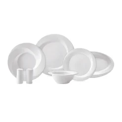 Karaca x Sarıyer Design Vortex Fine Pearl Geschirr für 6 Personen-28 teilig Weıß01 Hot
