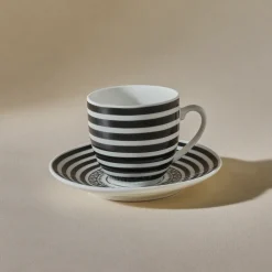 Karaca Yaren 2-teiliges Kaffeetassen-Set Schwarz01