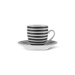 Karaca Yaren 2-teiliges Kaffeetassen-Set Schwarz01