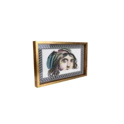 Karaca Zeugma Çingene Kız (Zigeunermädchen) Tablett 25x40 cm Weıß01 Discount