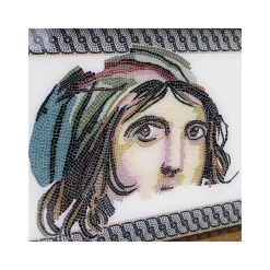 Karaca Zeugma Çingene Kız (Zigeunermädchen) Tablett 25x40 cm Weıß01 Discount