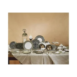 Karaca Zeugma Çingene Kız (Zigeunermädchen) Tablett 25x40 cm Weıß01 Discount