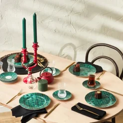 Karaca Zümrüt für 6 Personen Dessert Set , 18 Teilig Multıfarben Online