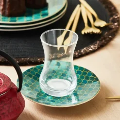 Karaca Zümrüt für 6 Personen Dessert Set , 18 Teilig Multıfarben Online
