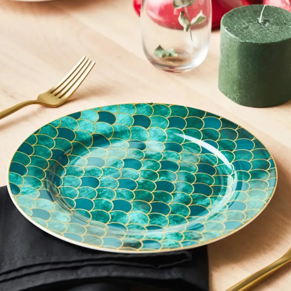 Karaca Zümrüt für 6 Personen Dessert Set , 18 Teilig Multıfarben Online