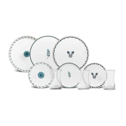 Karaca İznik Dessert-Set für 6 Personen, 18 teilig Multıfarben New