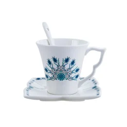 Karaca İznik Frühstücksset und Servierschalen 32- teilig für 6 Personen Blau01 New
