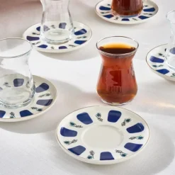 Karaca İznik 12-teiliges Teeservice für 6 Personen Multıcolor Hot