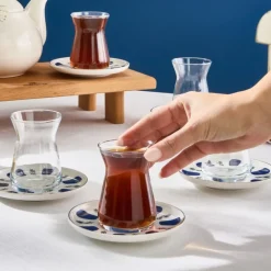 Karaca İznik 12-teiliges Teeservice für 6 Personen Multıcolor Hot