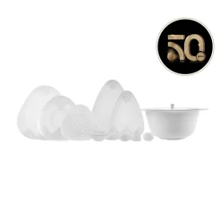 Karaca -Kollektion zum 50-jährigen Jubiläum Fine Pearl Extra Helen Geschirr Set,12 Personen, 62-teilig Weıß01 Hot