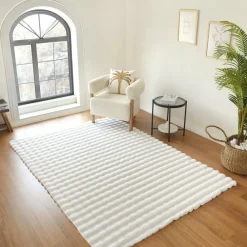 Karaca Kaschmir Teppich 7/24 Cosy Premium Bubble Weiß 100x150 cm Weıß01 Discount